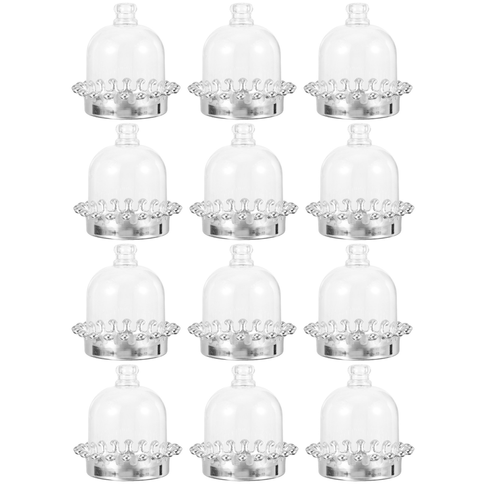 12Pcs Cake Stands Dome Cover T - đánh giá và giá Plastic Dome Clear