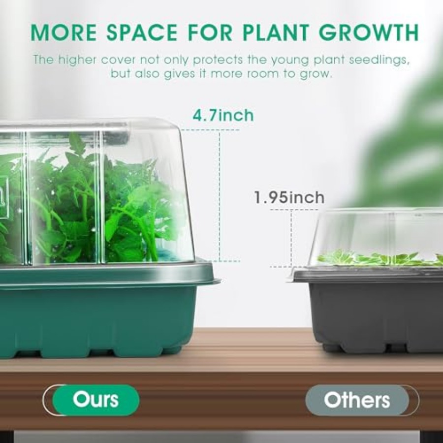 Seed Starter Tray with Grow Li - đánh giá và giá Humidity Dome Kit
