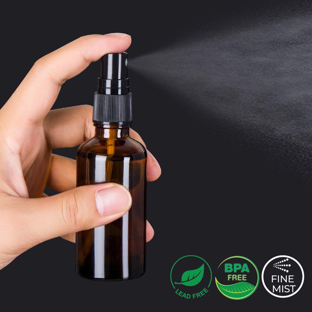 4 50Ml Hổ Phách Kính Chai Xịt  - đánh giá và giá Misting Bottle Fine