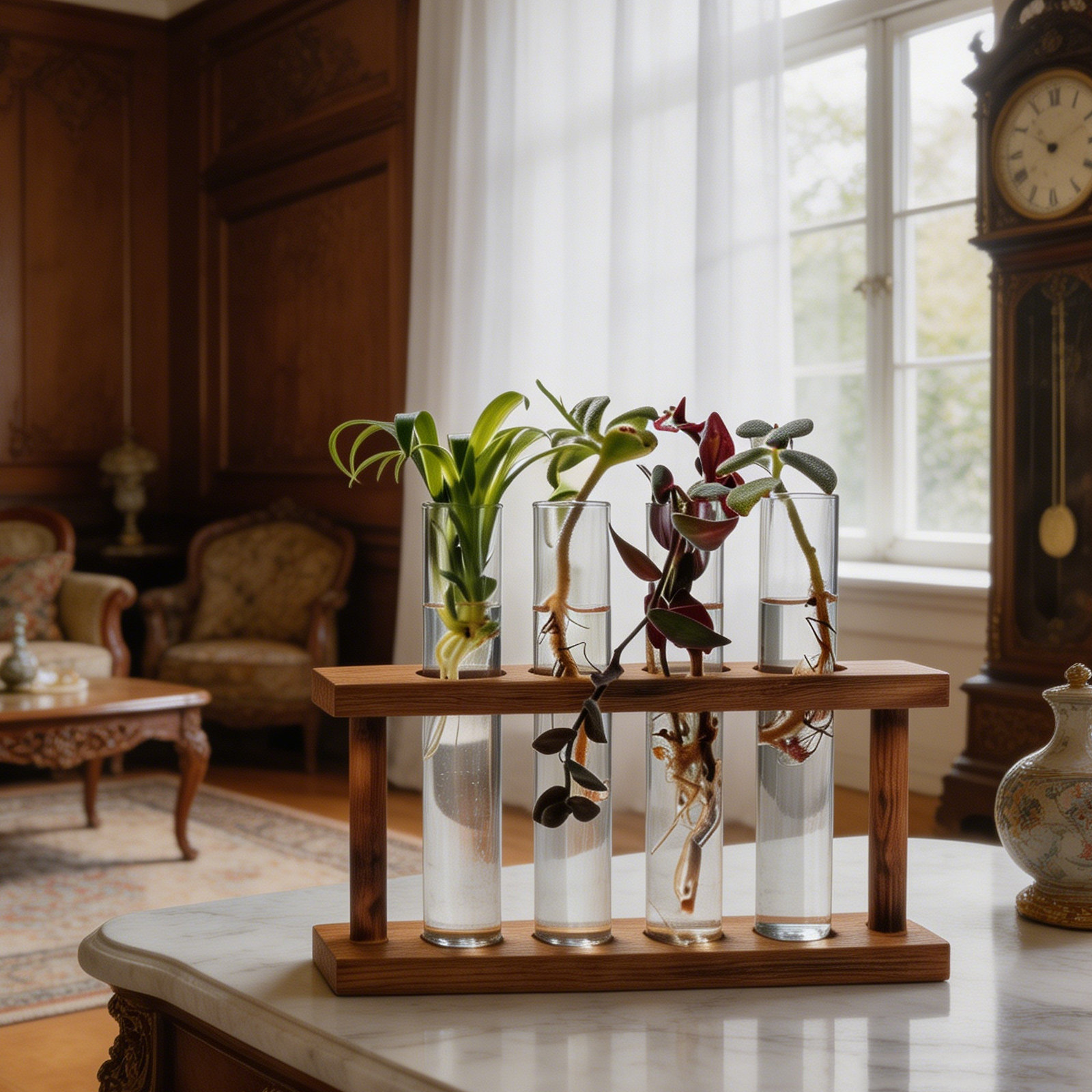 Wooden Plant Propagation Stati - đánh giá và giá Propagation Station Vase